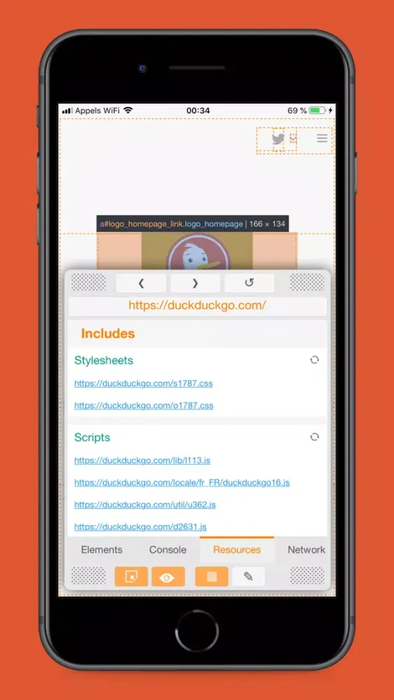 JudOrange - Web Inspector Screenshots